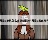 天堂2单机怎么自己进副本-天堂2怎么双开