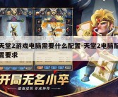 天堂2游戏电脑需要什么配置-天堂2电脑配置要求